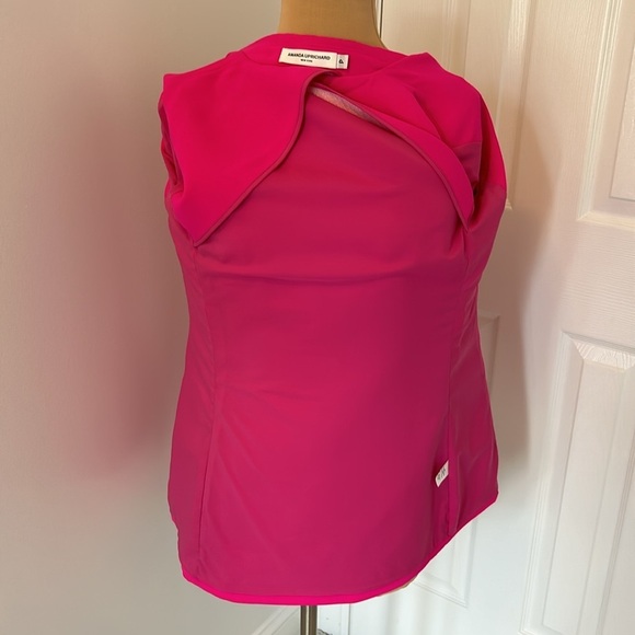 Amanda Uprichard Dovima Split Sleeve Blazer in Shocking Pink - Picture 10 of 11